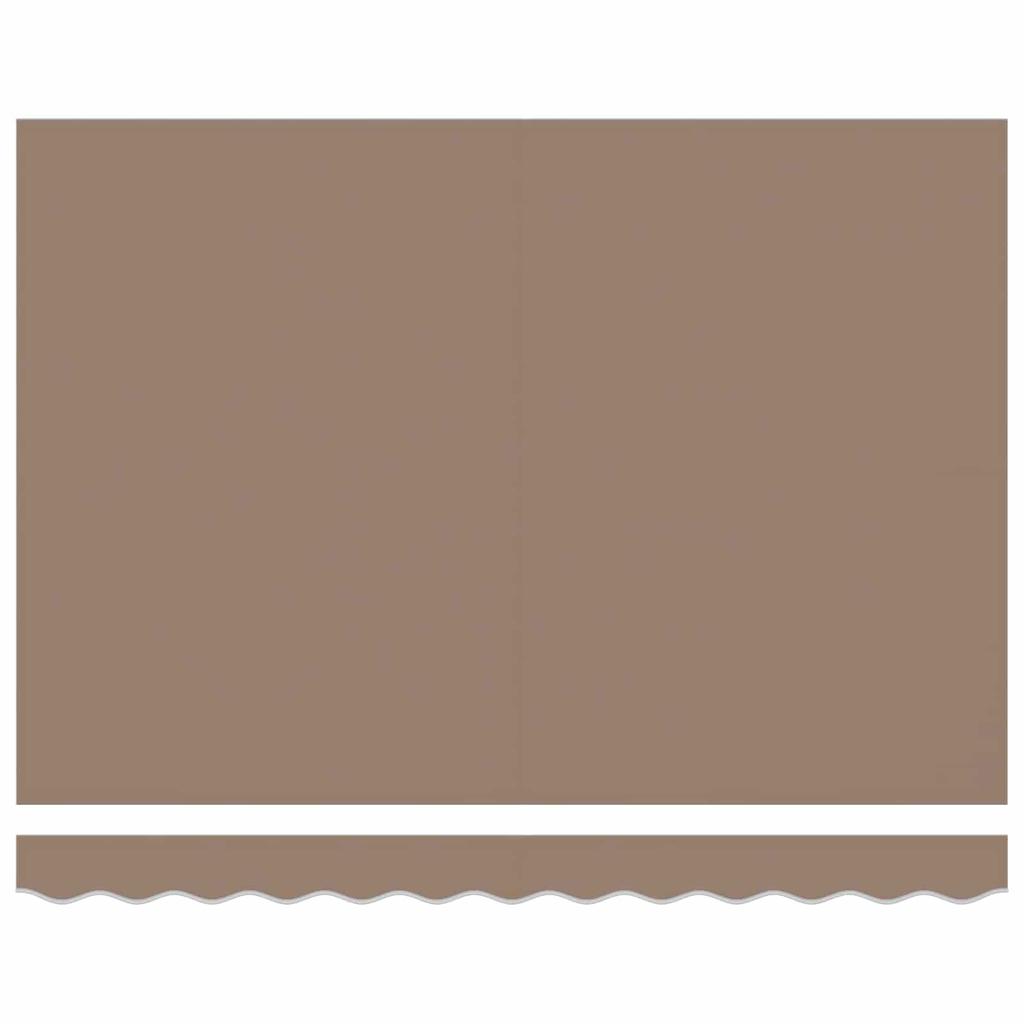 Retractable Awning Taupe 3 x 2.5 m Polyester and Aluminum