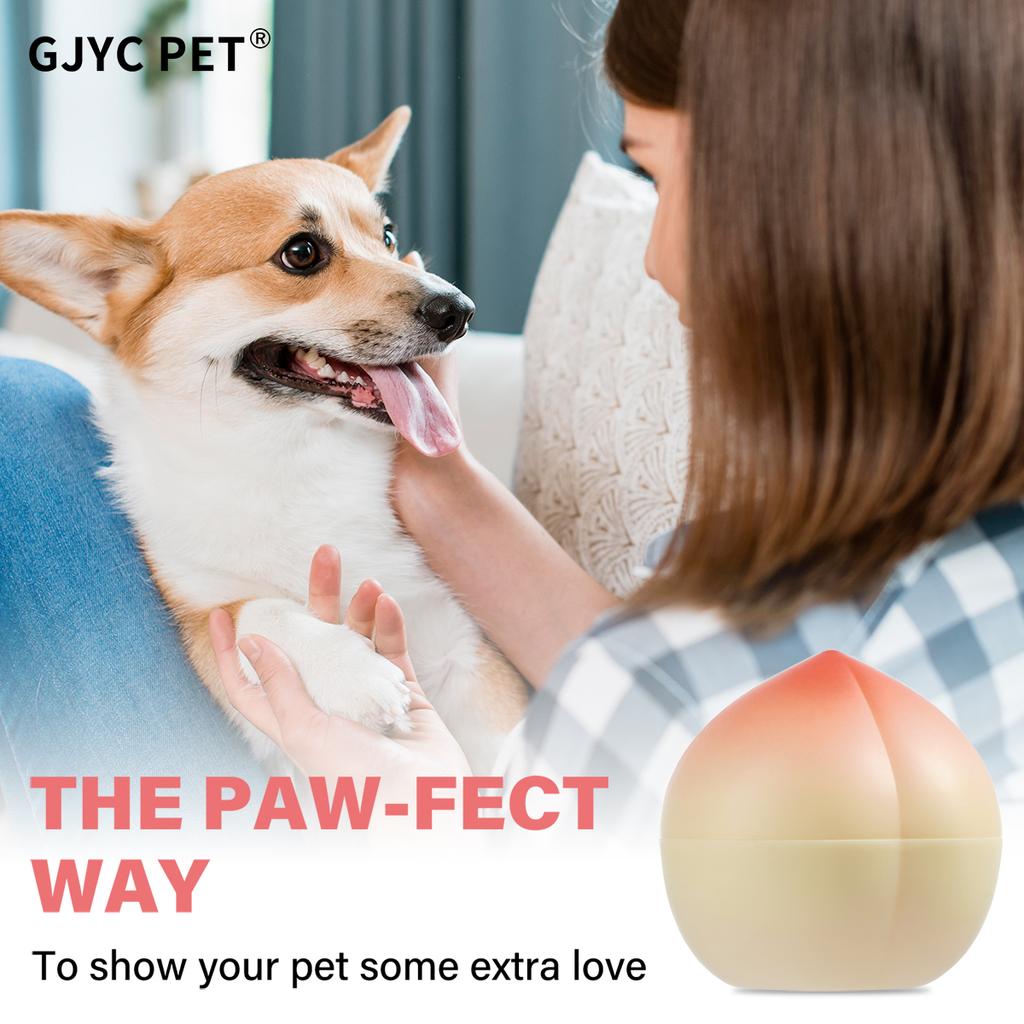 Pet Paw Balm 30ml Peach Scent Gentle Hypoallergenic Moisturizes Repairs Dry Cracked Paws For All Breeds Dogs Cats Daily Grooming