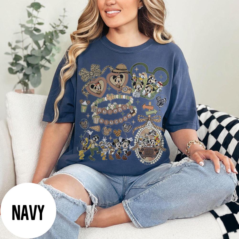 Vintage Coquette Bows and Friends Animal Kingdom Tshirt Lets Get Wild Shirt Safari Mode Family Safari Shirts