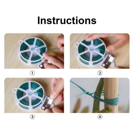 Цветочная скрутка Высокая прочность Огнестойкая Железная проволока Садовые кабельные стяжки Лента-петля для силового провода для дома KTY
