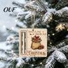 Decorative Gift Accessories for Friends Rustic Santa Reindeer Money Holder Ornament, Wooden Cash Card Creative Ornaments Clip with Slot, Christmas