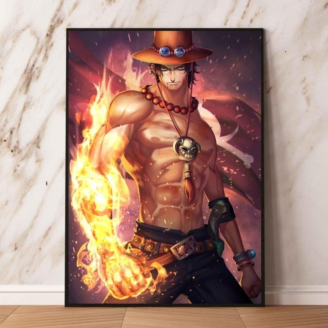 Набор аниме-плакатов, лучший подарочный принт Ace Cuadros, украшение для детской спальни