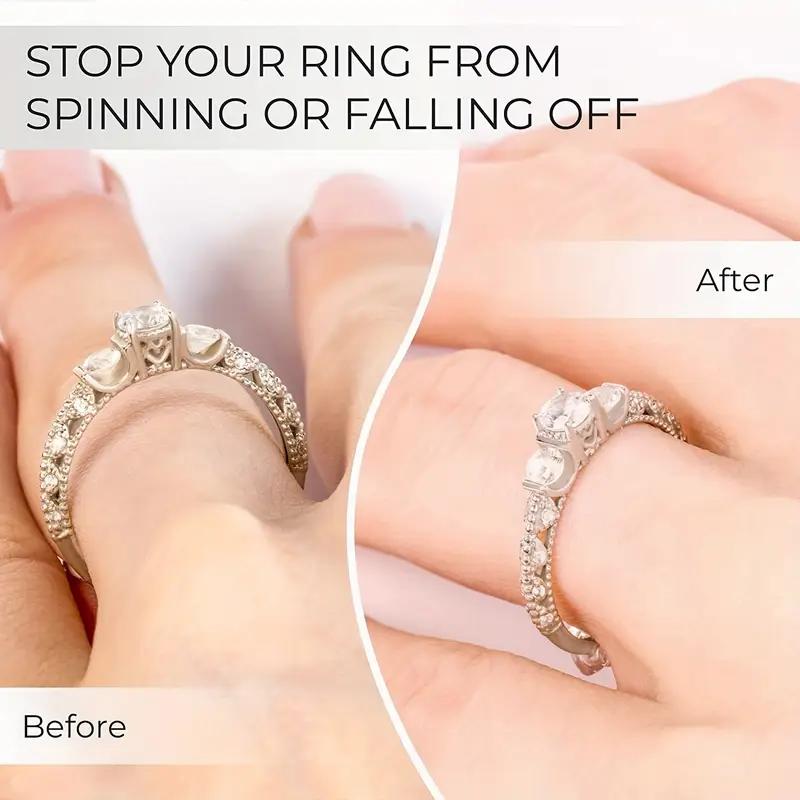 4 шт. Невидимый регулятор размера кольца для свободных колец, Регулятор защиты кольца, Спиральная прокладка для кольца, Ювелирная застежка подходит