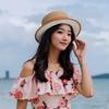 Panama Hat Accent Soft Straw Material For Hiking Weddings Daily Use