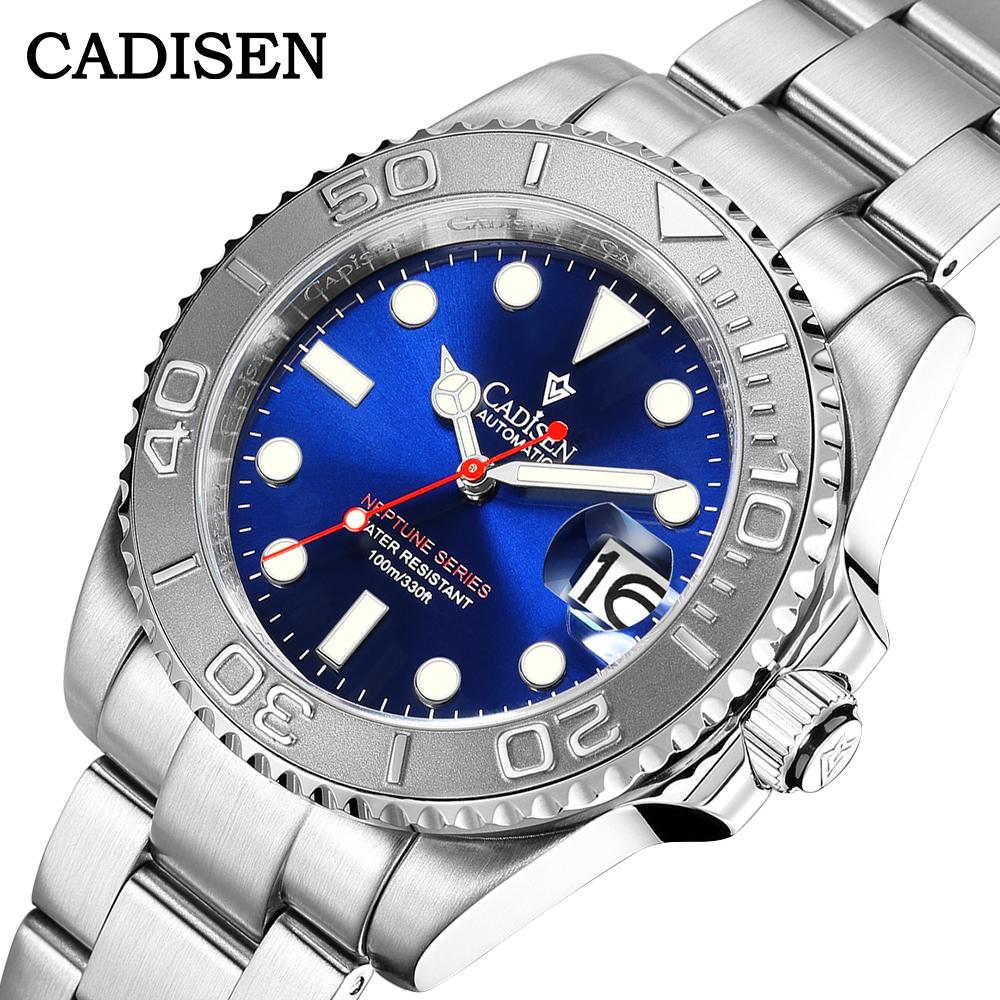 Cadisen 8210 New TOP Brand Luxury Men's Watch With Box Neptune Series Water Resistant 100m/330ft Automatic Men's Mechanical Watches