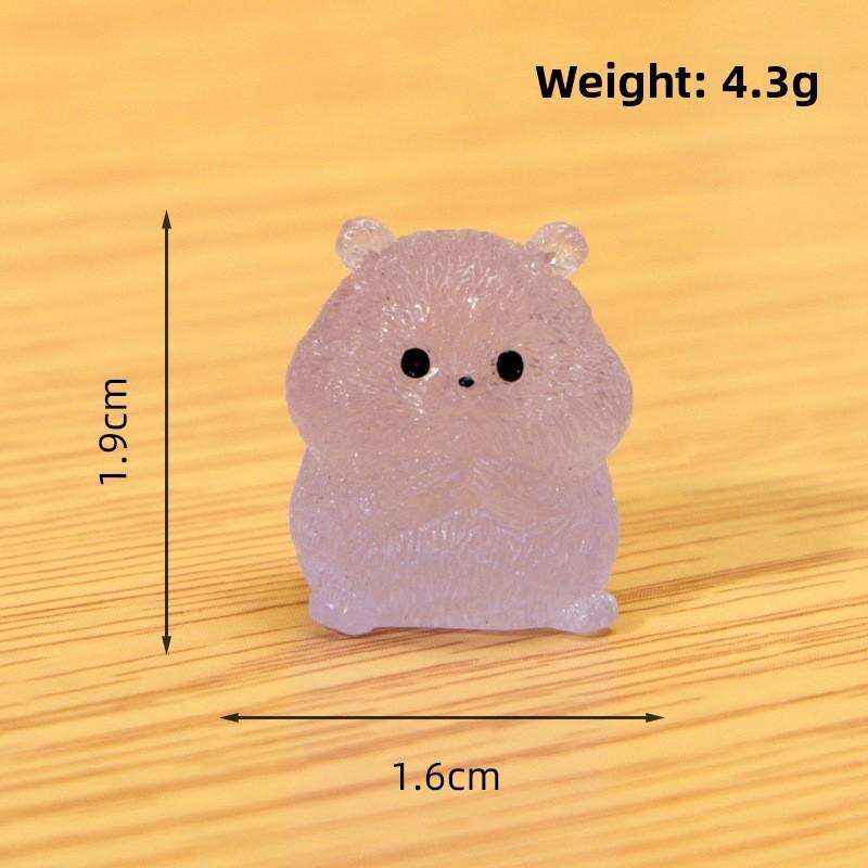 Смола Светящийся Хомяк Декоративная Фигурка Для Дома И Автомобиля