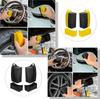 Tire Shine Applicator, Reusable Tire Dressing Applicator Pad with Ergonomic Rectangle Box for Car