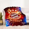 Bayern Munich Fan Gear Customize Your Name Blanket Lightweight Customizable Blanket Soft Warm Cozy for Chair Bed Couch Sofa for All Occasions