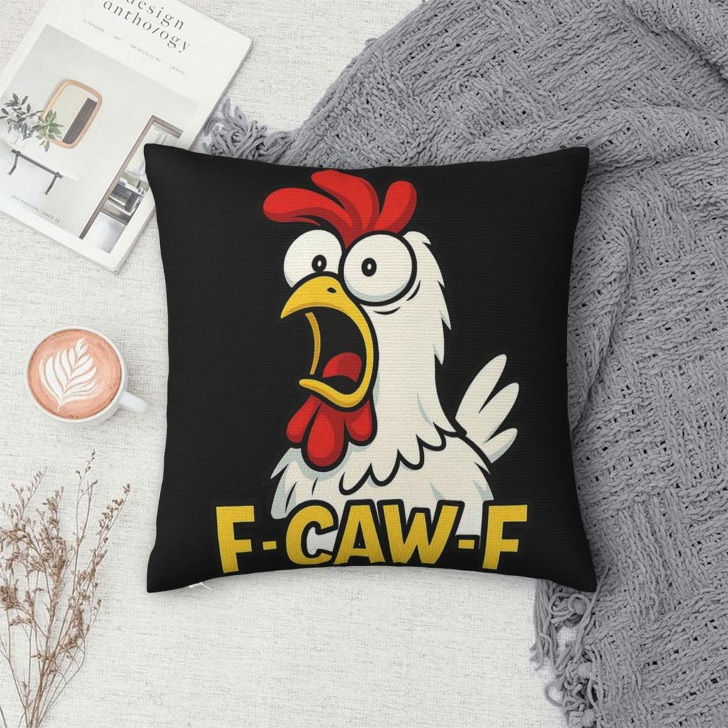 Смешные F-Caw-F Куриные Наволочки FCAWF Наволочка для Подушки Чехлы на Подушки Декор для Гостиной На Молнии Разные Размеры