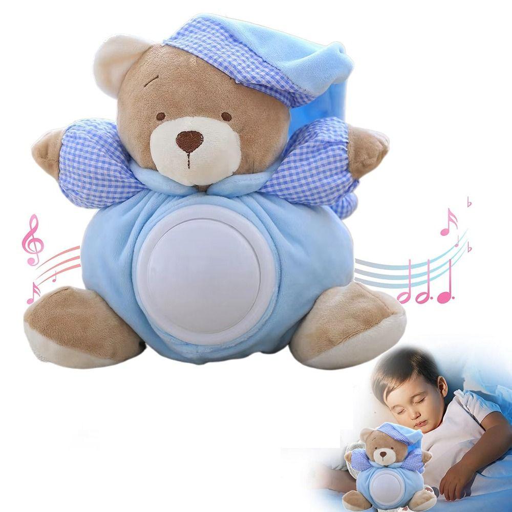 Musical Appease Bear Toys Breathing Light Breathing Stuffed Animal Toy Sleep Soother Sleep