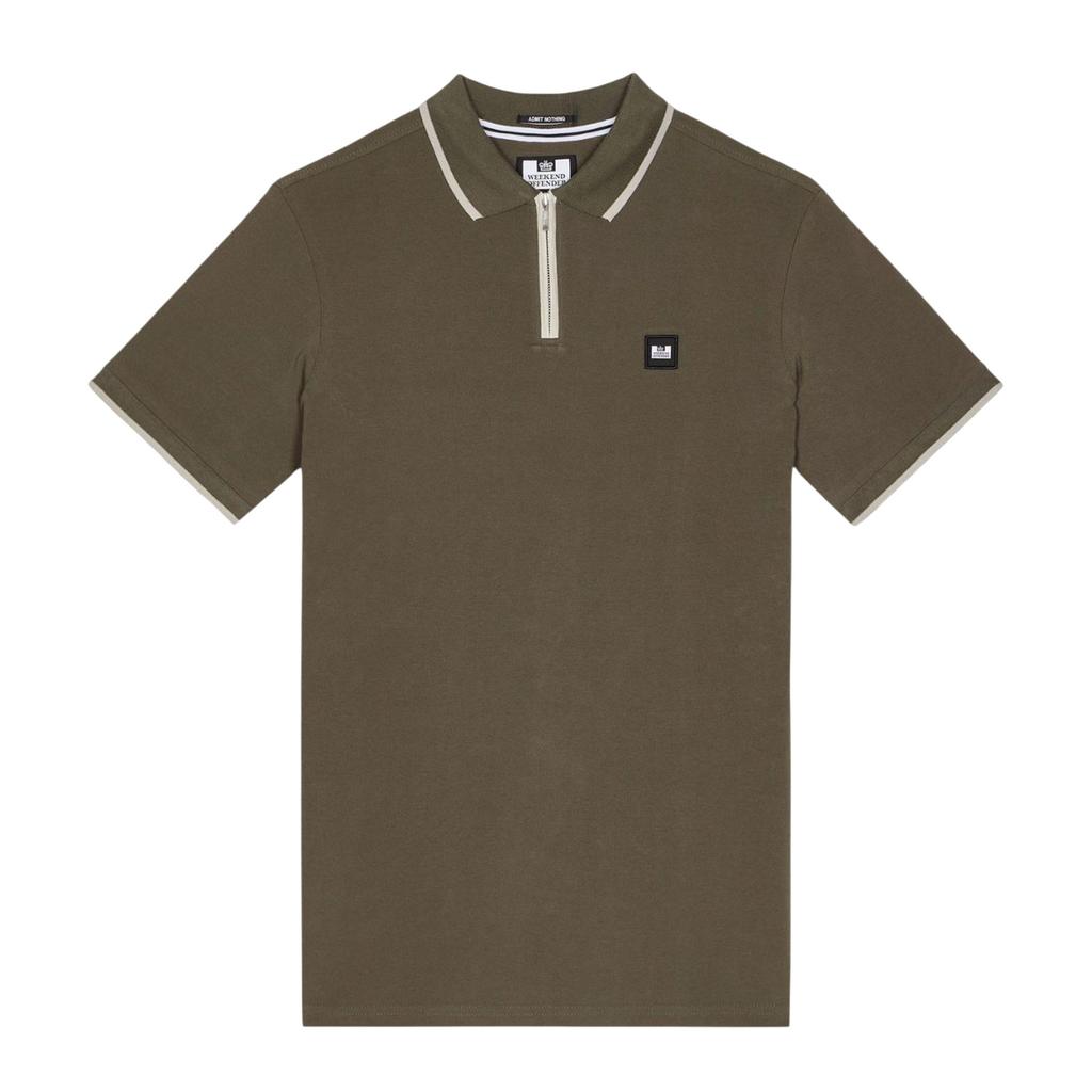 Weekend Offender Mens Shore Zipped Polo Shirt