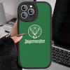 Чехол для телефона с логотипом J-Jagermeister для IPhone 16 15 14 13 Pro Max 11 12 Plus Кожаный силиконовый чехол