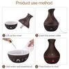 Electric Air Humidifier Ultrasonic Wood Grain Humidificador Diffuser Essential Aroma Oils Aromatherapy Diffuser Mini Mist Maker