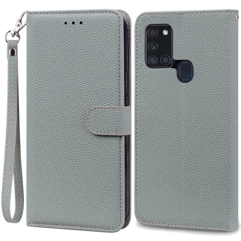 Чехол A21S для Samsung Galaxy A21S Чехол-кошелек из кожи с откидной крышкой для Samsung A21S Чехол A 21s A217F Мягкая силиконовая накладка Fundas