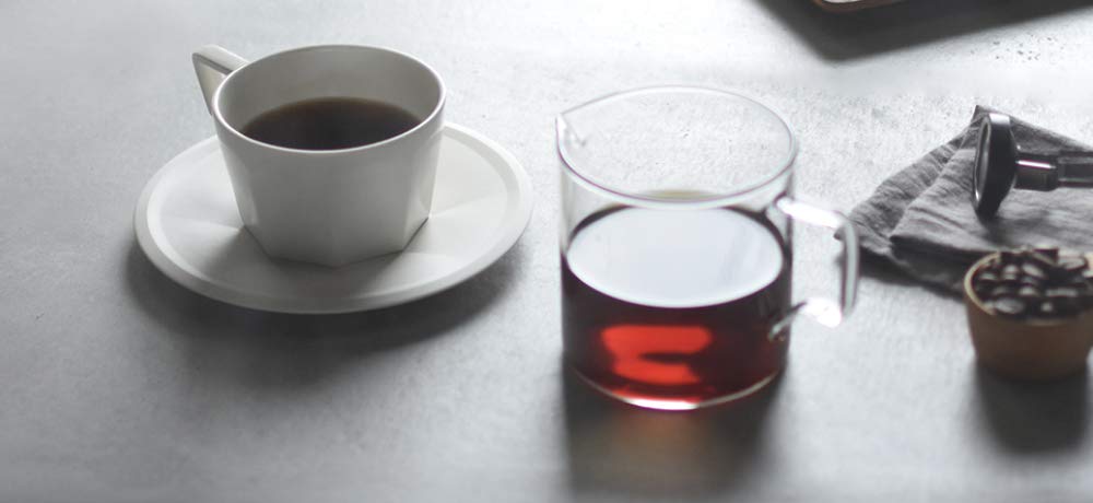 KINTO OCT Brewer Jug Set 2 чашки черного цвета со шкалой для кофе, можно мыть в посудомоечной машине 28902