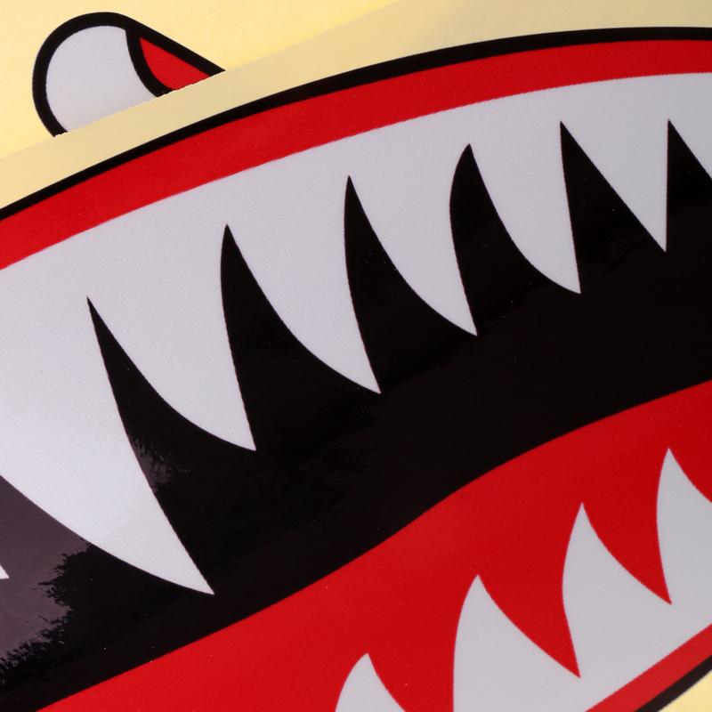 2 Pieces Shark Teeth Mouth Decal Stickers Kayak Canoe Dinghy