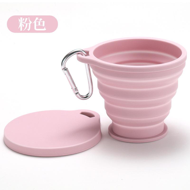 Silicone Collapsible Travel Cup, Foldable Camping Cup,Reusable Portable Drink Cup/Mug for Hiking, Outdoors, Travel