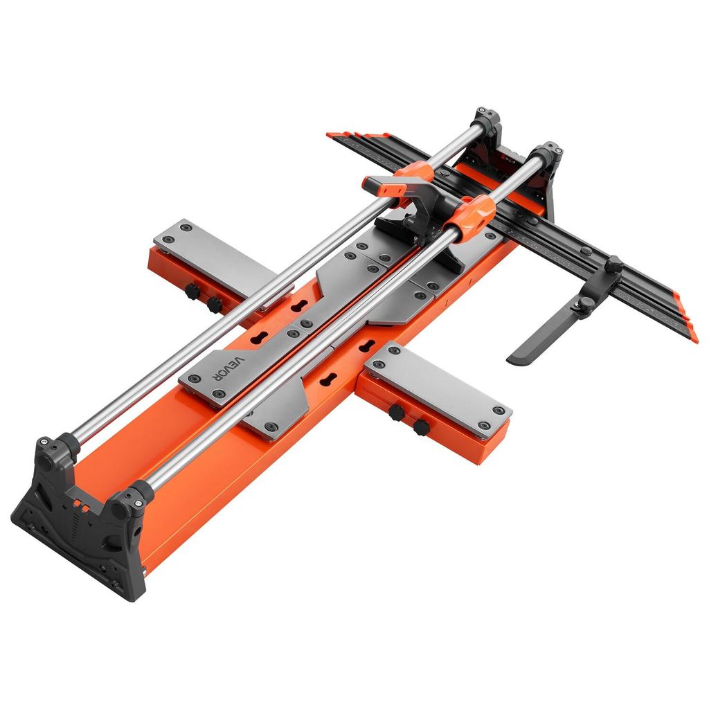 1000 mm Manual Tile Cutter, Upgraded Sliding Head Cutting Tool with Spring-Loaded Base, Angle Fence, Tungsten Carbide Cutting Wheel, Alignment Guide,