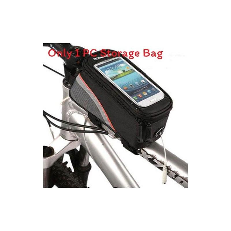Cycling Handlebar Bag With Touch Screen Compatibility For Mountain Biking