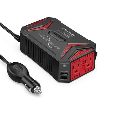 Инвертор автомобильный Bestek MRZ3010HU MRZ3010HU-JP с чистой синусоидой 300 Вт, автомобильное зарядное устройство, шесть защит,