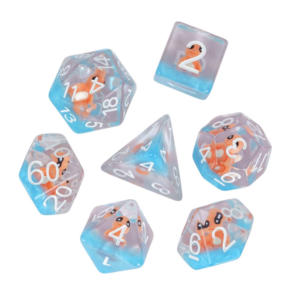 Cusdie 7 ЧЕРЕПОВ Кубики DND Прозрачные D4 D6 D8 D10 D% D12 D20 Многогранные Кубики Набор для D&D Pathfinder Настольных Ролевых Игр