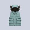 Toddler Hooded Vest with Bear Ears, Warm Padded Gilet for Boys and Girls, Autumn Spring Outfit, Age 1–6