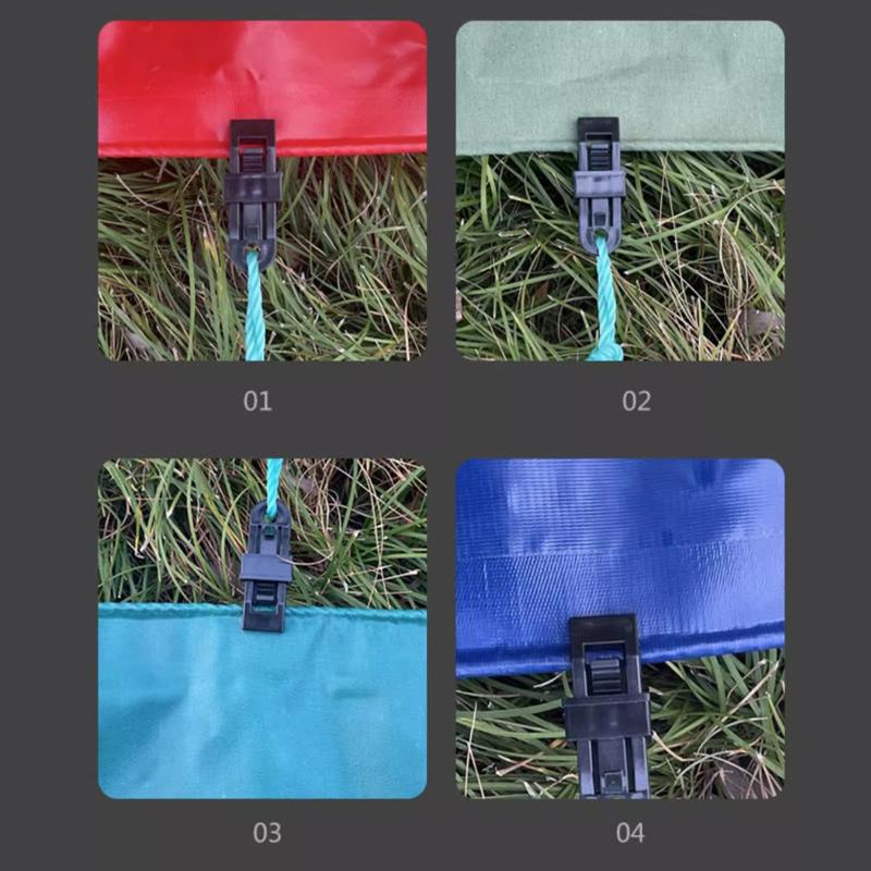 Пластиковые зажимы для палаток, ветрозащитные тросы для навесов, фиксирующие зажимы, зажимы для тентов, брезент, фиксирующие зажимы для непромокаемой ткани