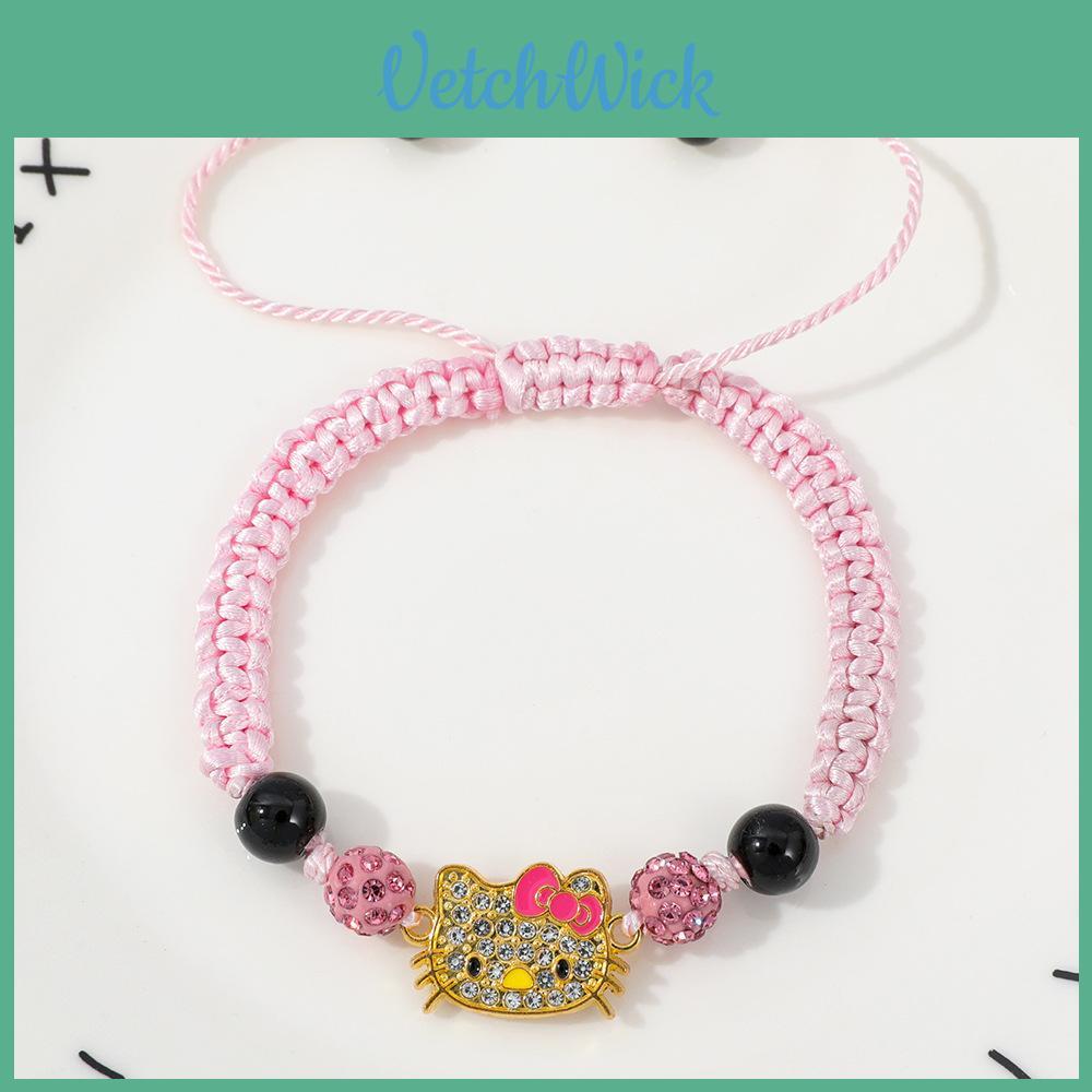 Ручная цепочка Hello Kitty с геометрическим дизайном для подарка, сувенир для путешествий