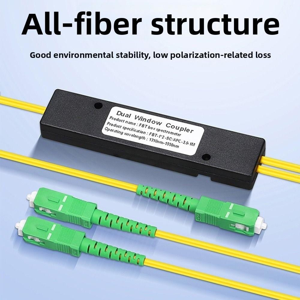 Yellow FTTH Splitter Box Low Loss Fiber Coupler New Fiber Optic Splitter Computer Accessories