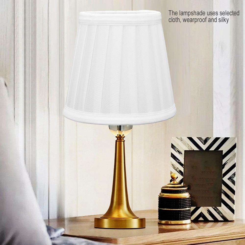 2PCS Fabric Table Lampshade Clip On Design Modern Simple Lampshade Clip On Lampshade  Pendant Light