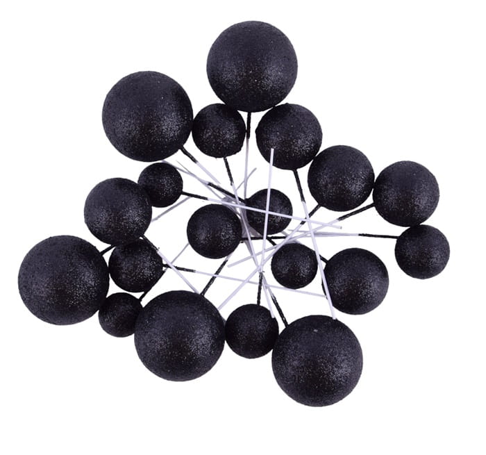 Decoration Balls on a Pick Glitter Topper