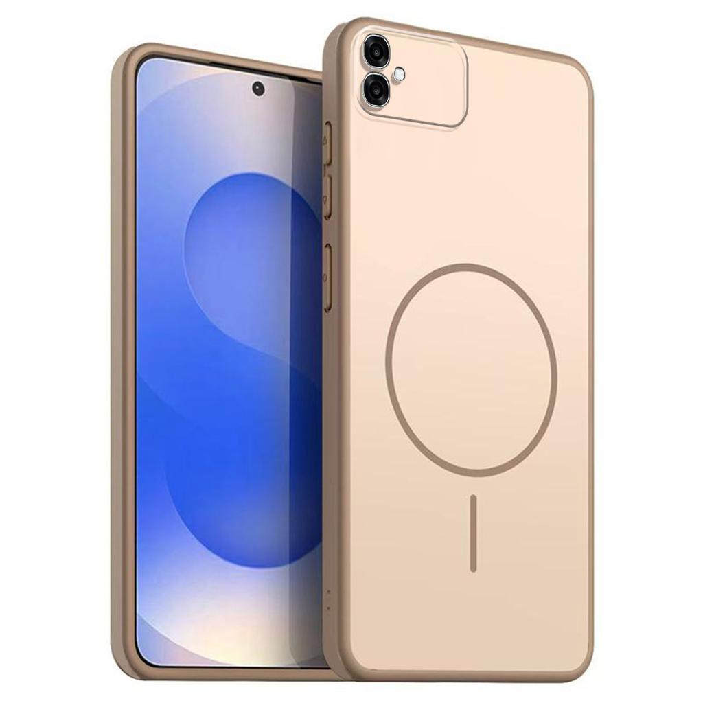 Однотонный матовый чехол из ТПУ для infinix SMART 20 с декоративной печатью кольца в стиле MagSafe