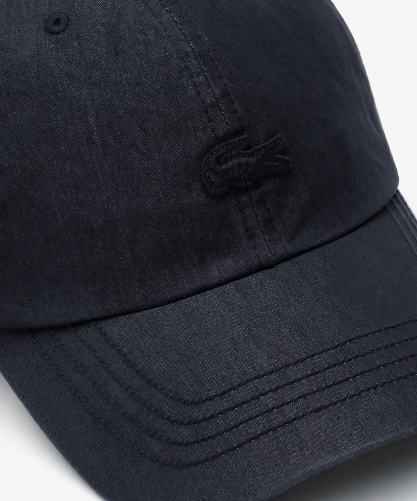 Бейсболка LACOSTE унисекс, базовый цвет, с эффектом потертости, под крокодиловую кожу, RK209E-56G, 166