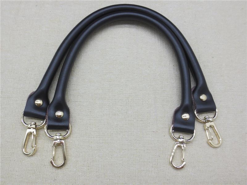 2 шт. Кожаный ремешок для женской сумки Однотонный Замена DIY Портабельный ремень Металлическая пряжка Аксессуары для сумки Ручки для ручной сумки 40 см