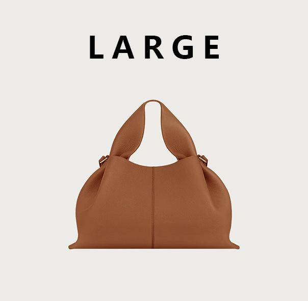 Pol Cloud Сумка-пельмень из натуральной кожи класса люкс в ретро французском стиле