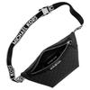 Michael Kors MK Cooper Сумка-кроссбоди на пояс с принтом логотипа и застежкой-молнией из покрытого холста Мини Мужские сумки Черный 37T4LCOY1B-BLACK