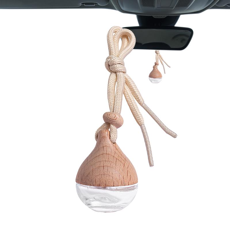 Water Drop Style Car Perfume Hangings Bottle Car Empty Perfume Diffuser Bottles Auto Air Fresher Ornament Vials For Car Interior