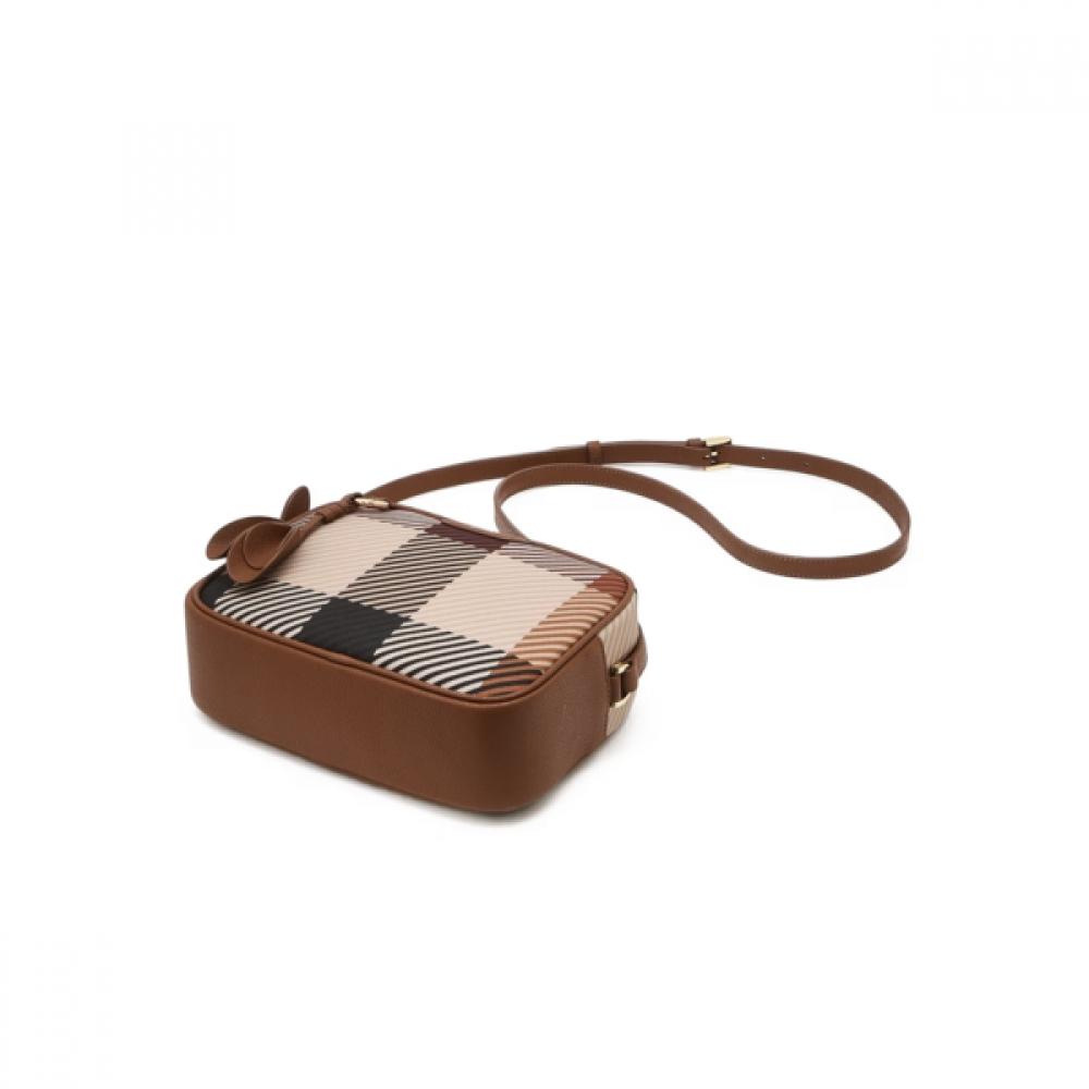 Daks Brown Big House Check Crossbody Bag Dcba2f681w2