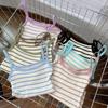 Women's Striped Knitted Camisole: Sexy, Slimming, Sleeveless Summer Innerwear In Large Sizes