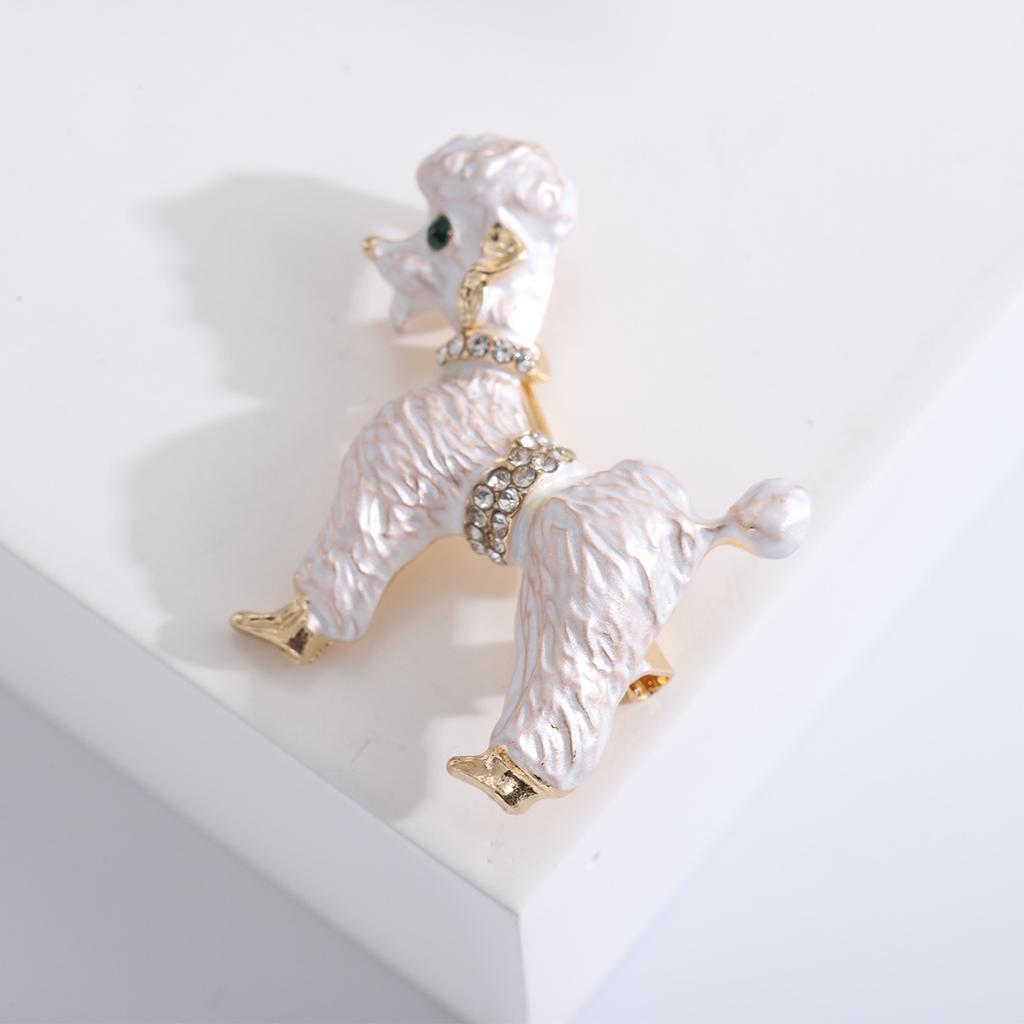 Брошь в виде животного для мужчин и женщин, милая собака, креативная простая брошь, модный темперамент, свитер, куртка, большая булавка