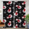 Хэллоуин Украшение Рождественская Затемняющая Штора для Комнаты 2 Панели Кухонные Шторы 2 Штуки Домашние Интерьерные Шторы Перегородка