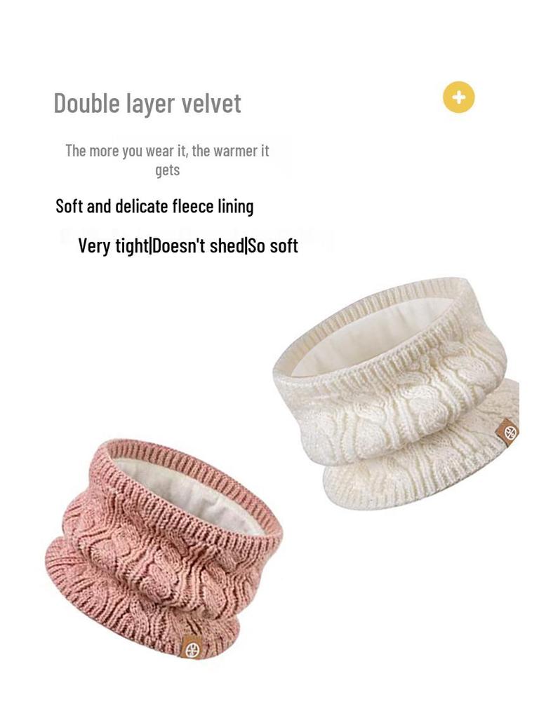 Детский зимний набор с помпоном: шапка, шарф и перчатки – на флисовой подкладке, теплый, вязаный комфорт