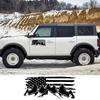 Автомобильная наклейка Креативная флаг США Горный стиль Виниловая наклейка Для Ford Bronco Внедорожник Хардкорный Raptor Декоративные аксессуары кузова автомобиля