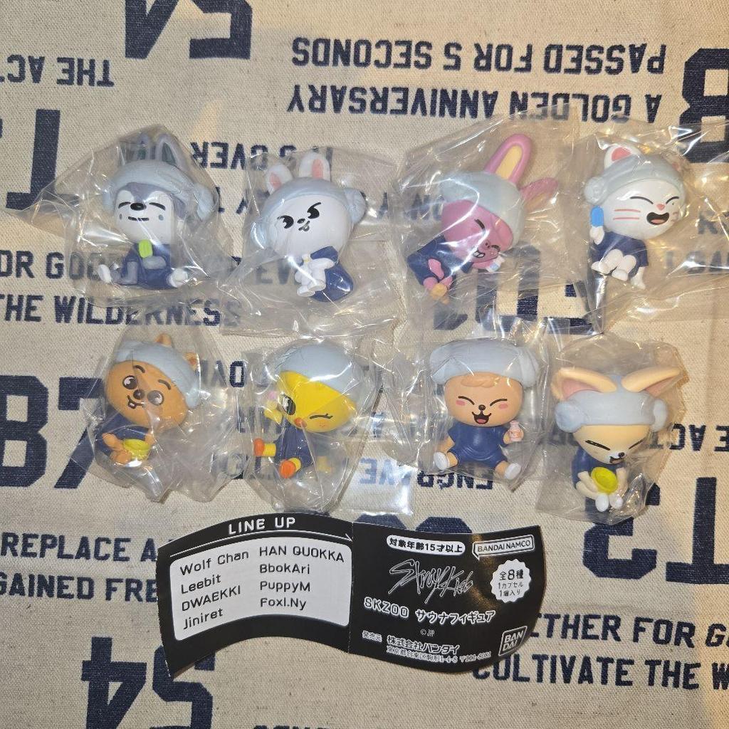 [Б/У] Фигурки для сауны SKZOO Полный набор из 8 типов