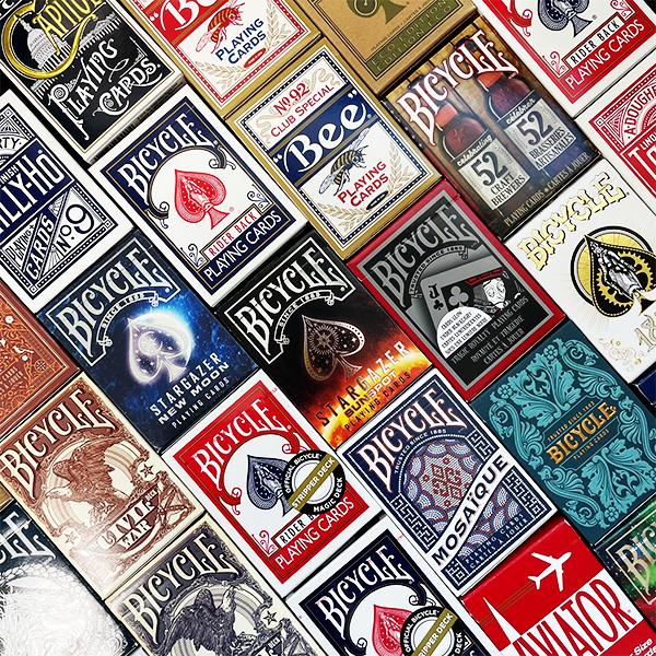 Bicycle Card 808 Rider Bag Blue Transparent Tray Set