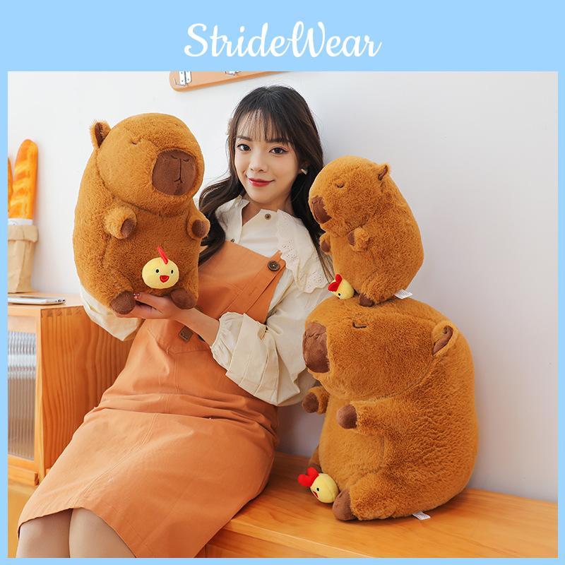 Cute Capybara Plush Toy Chick Retractable Stuffed Animal Water Guinea Pig Doll Adorable Ugly Doll Wholesale Factory