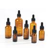 5 шт. 5-100 мл градуированная бутылка-капельница с силиконовой головкой, пустой диспенсер для эфирного масла, высококачественная светонепроницаемая стеклянная бутылка для лекарств