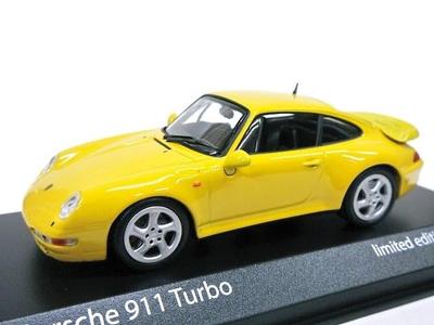 Европа Эксклюзив Porsche 911 Turbo 1995 Модель 993 1/43 (желтый)