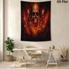 Dark Fantasy Skull Artwork Tapestry Wallmounted Fashion Print Work Of Art Background Cloth Wall Covering Decoration