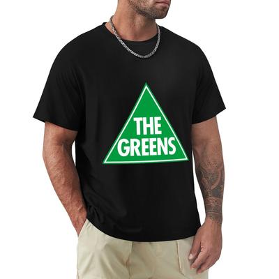 The Green Party Logo Tshirt Retro Style Print Casual Top